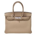 HERMES エルメス バーキン30 トゴ トレンチ SV金具 A刻印