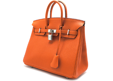 エルメスのオレンジ色のバッグ