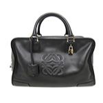 LOEWE ロエベ ハンドバッグアマソナ32レザー ミニボストン レザー ブラック