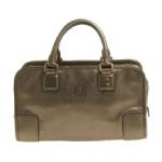 LOEWE ロエベ アマソナ28 ハンドバッグ ゴーストスキン ブロンズ