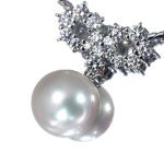 MIKIMOTO ミキモト 11.4mm 南洋真珠 パール ダイヤモンド プラチナ ネックレス