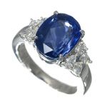 MIKIMOTO ミキモト サファイア 5.53ct ダイヤモンド 0.55ct Pt900 リング