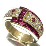 MIKIMOTO ミキモト ルビー ダイヤモンド リング K18YG
