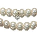 MIKIMOTO ミキモト アコヤ真珠 パール 7.5~7.9mm珠 ネックレス シルバー/K18