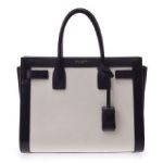 Saintlaurent サンローラン ベイビーサックドジュール 黒 白 ストラップ付
