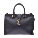 Saintlaurent サンローラン スモールカバス ブラック レザー