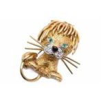 Van Cleef & Arpels ヴァンクリーフ&アーペル ラッキー アニマルズ リオン マルチストーンブローチ・ピンタック