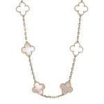 Van Cleef & Arpels ヴァンクリーフ&アーペル ヴィンテージ アルハンブラ ロングネックレス、20モチーフ クローバーモチーフ マザーオブパールネックレス