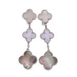 Van Cleef & Arpels ヴァンクリーフ&アーペル マジックアルハンブラ 3モチーフ ピアス