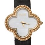 Van Cleef & Arpels ヴァンクリーフ&アーペル ヴィンテージ アルハンブラ YG/革
