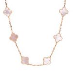 Van Cleef & Arpels ヴァンクリーフ&アーペル ヴィンテージアルハンブラ ネックレス 10Pマザーオブパール YG