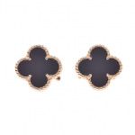 Van Cleef & Arpels ヴァンクリーフ&アーペル ヴィンテージアルハンブラ YG/オニキス ピアス