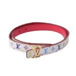 Louis Vuitton ルイヴィトン ベルト サンチュール イニシャル 白